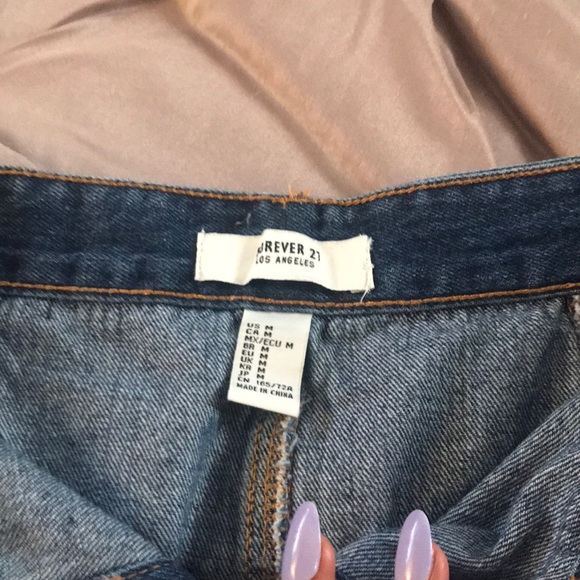 β’ Forever 21 Denim Blue Skirt New With Tags - Picture 4 of 11